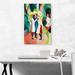 ARTCANVAS Three Girls in Yellow Straw Hats 1913 by August Macke - Wrapped Canvas Print Canvas in Green/Red/White | 26 H x 18 W x 1.5 D in | Wayfair