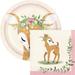 Creative Converting Little Deer Party Supplies Kit for 24 Guests in Brown/Pink | Wayfair DTC6154E2C