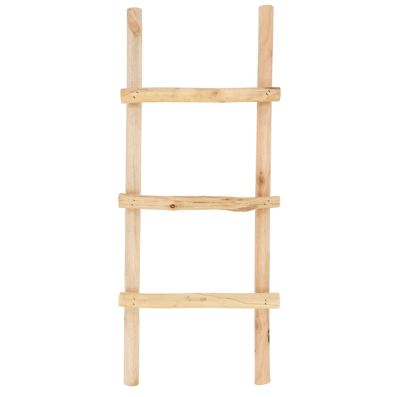 Échelle déco en bois brut, 60 cm