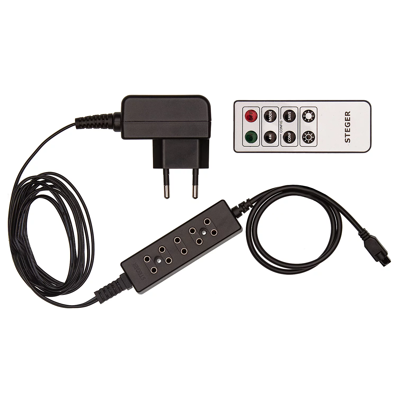 Transformateur de lumière (constante/scintillante) avec minuterie et télécommande