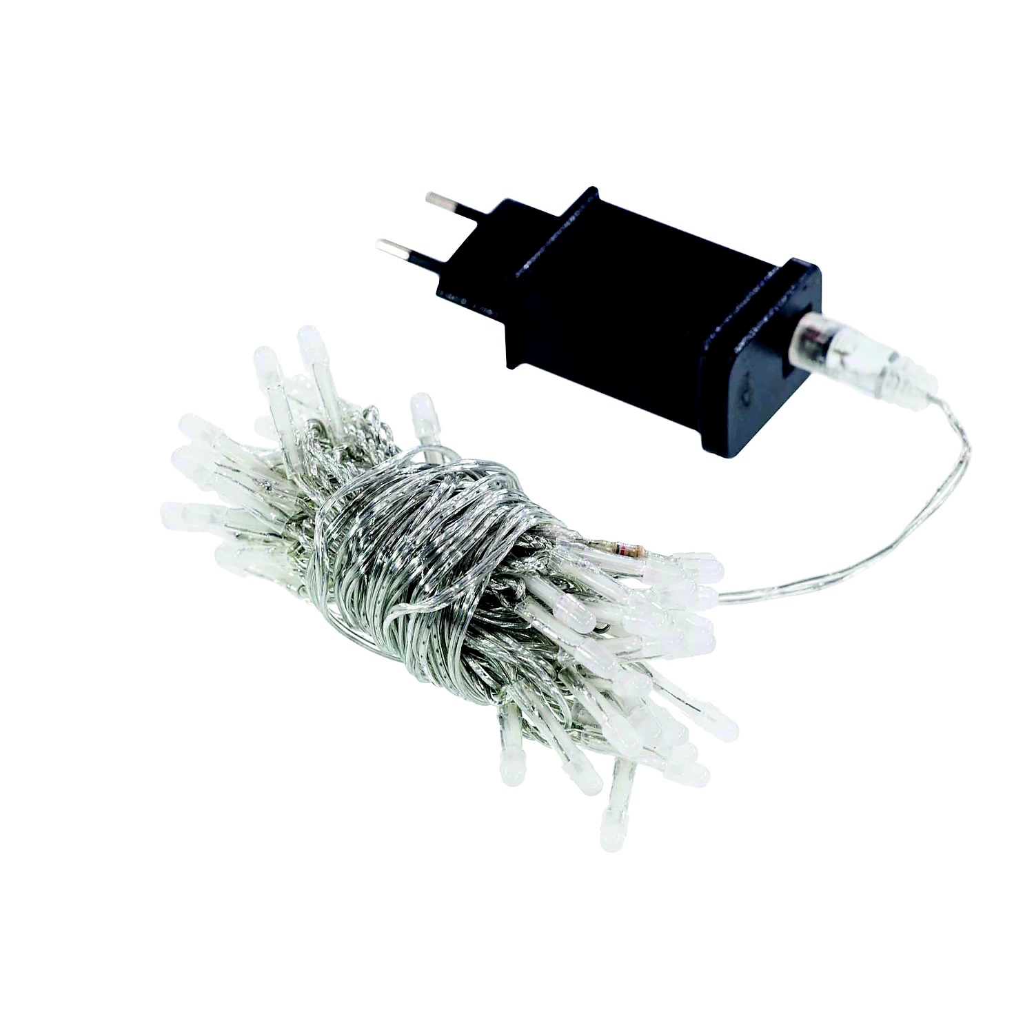 Guirlande lumineuse LED avec fiche euro, 50 ampoules