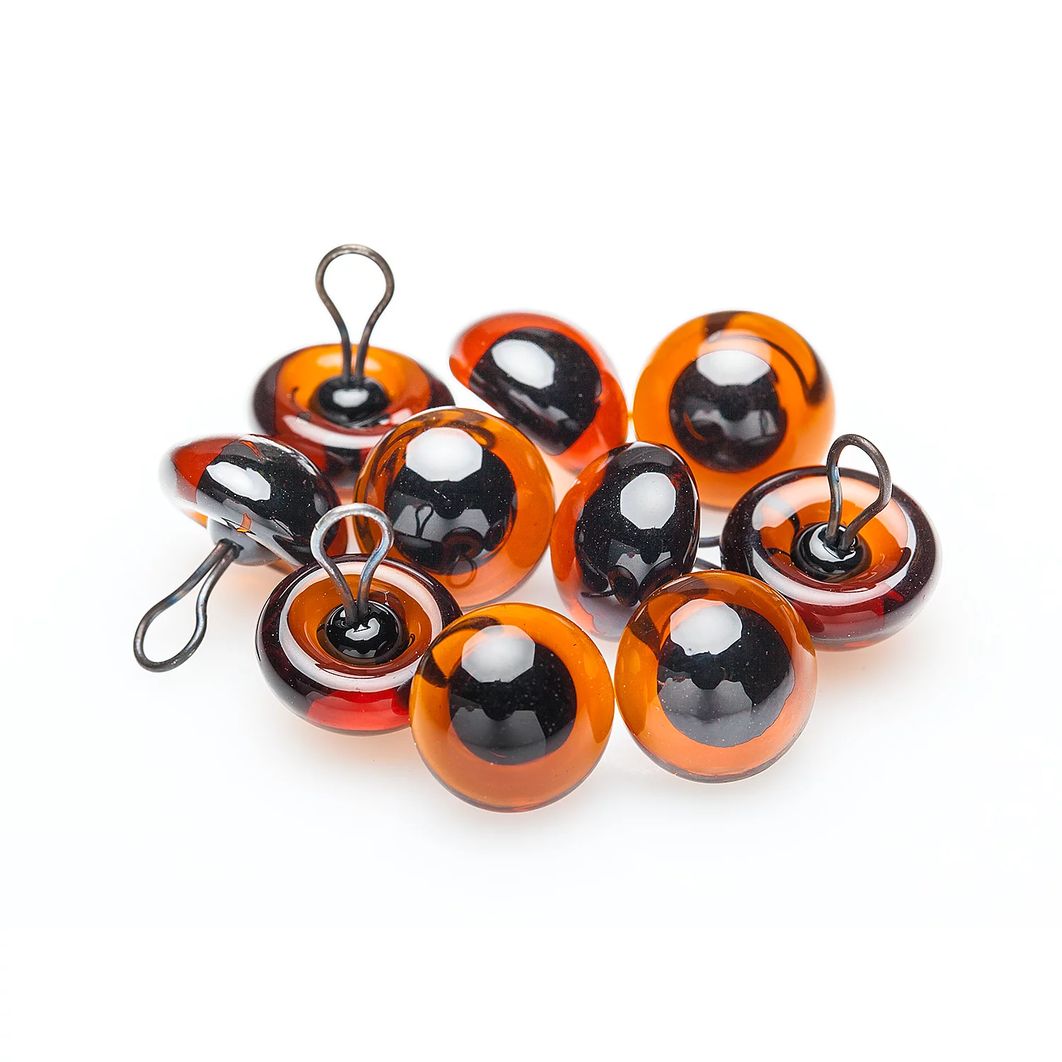 Yeux en verre, 10 mm, 10 pièces