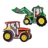 buttinette Écussons ""tracteurs"", 7,5 x 5 cm, 8,5 x 5 cm, 2 écussons