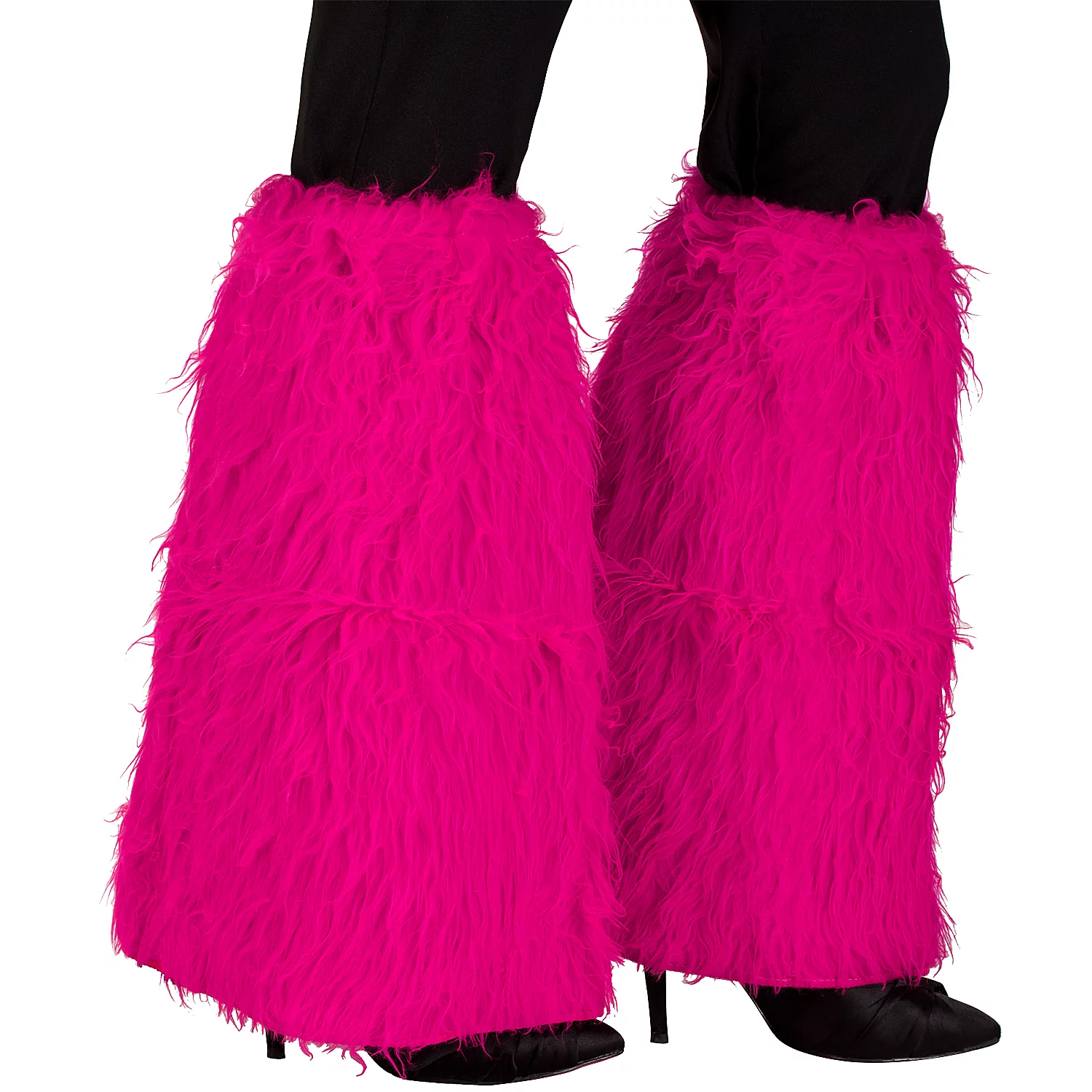 Guêtres ""peluche"", fuchsia