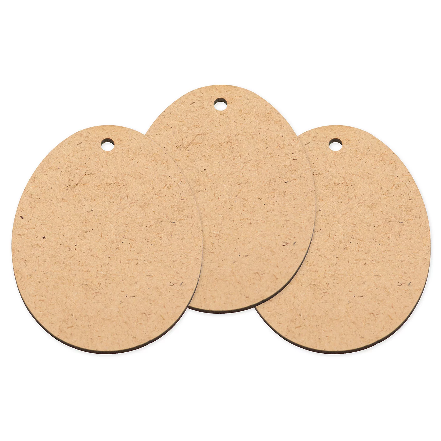 Œufs en MDF, 5,5 x 7,5 cm, 6 pièces