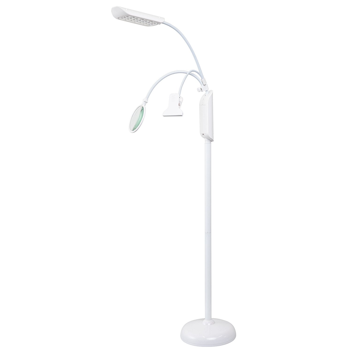 Lampe sur pied LED, blanc