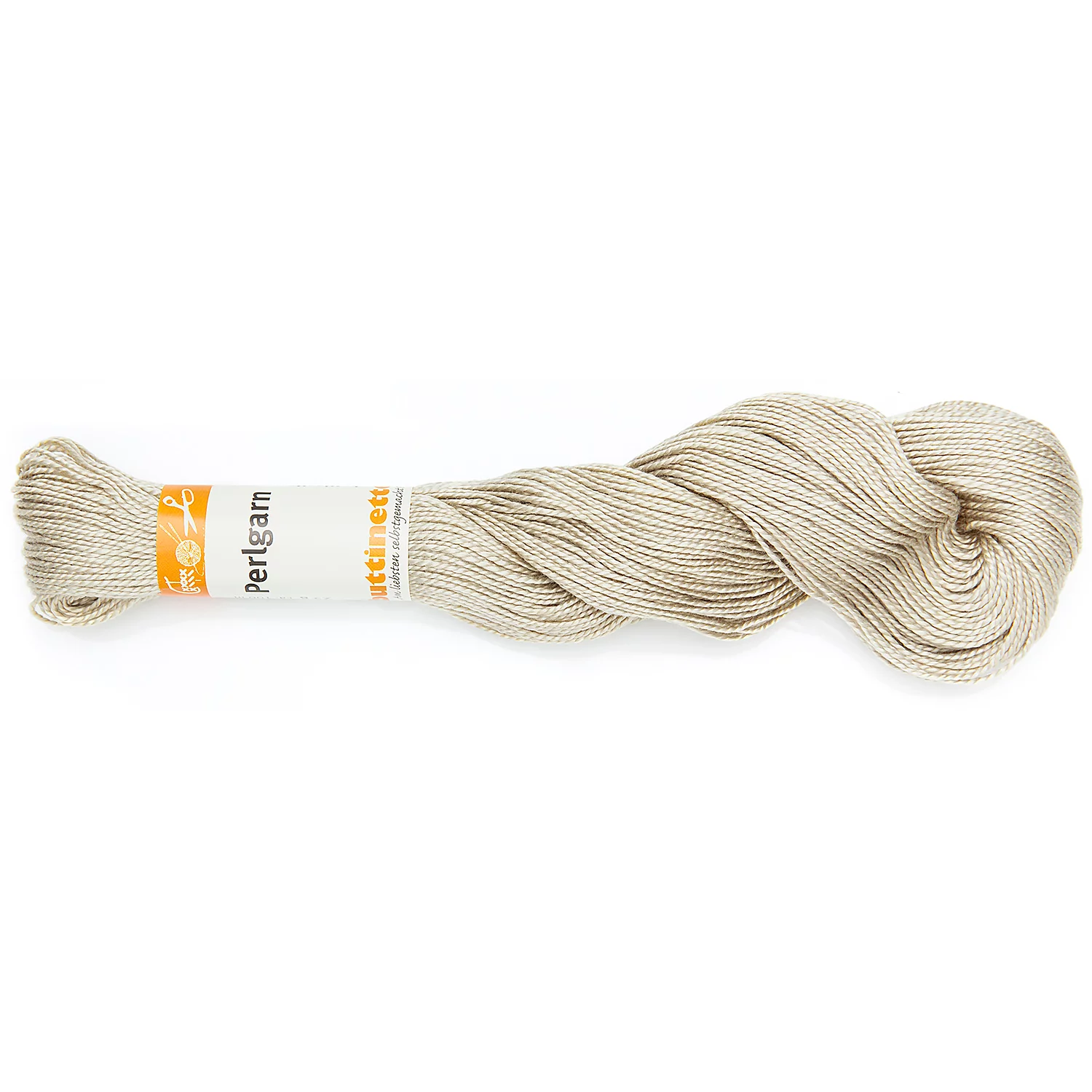 buttinette Fil à broder perlé, sable, 25 g