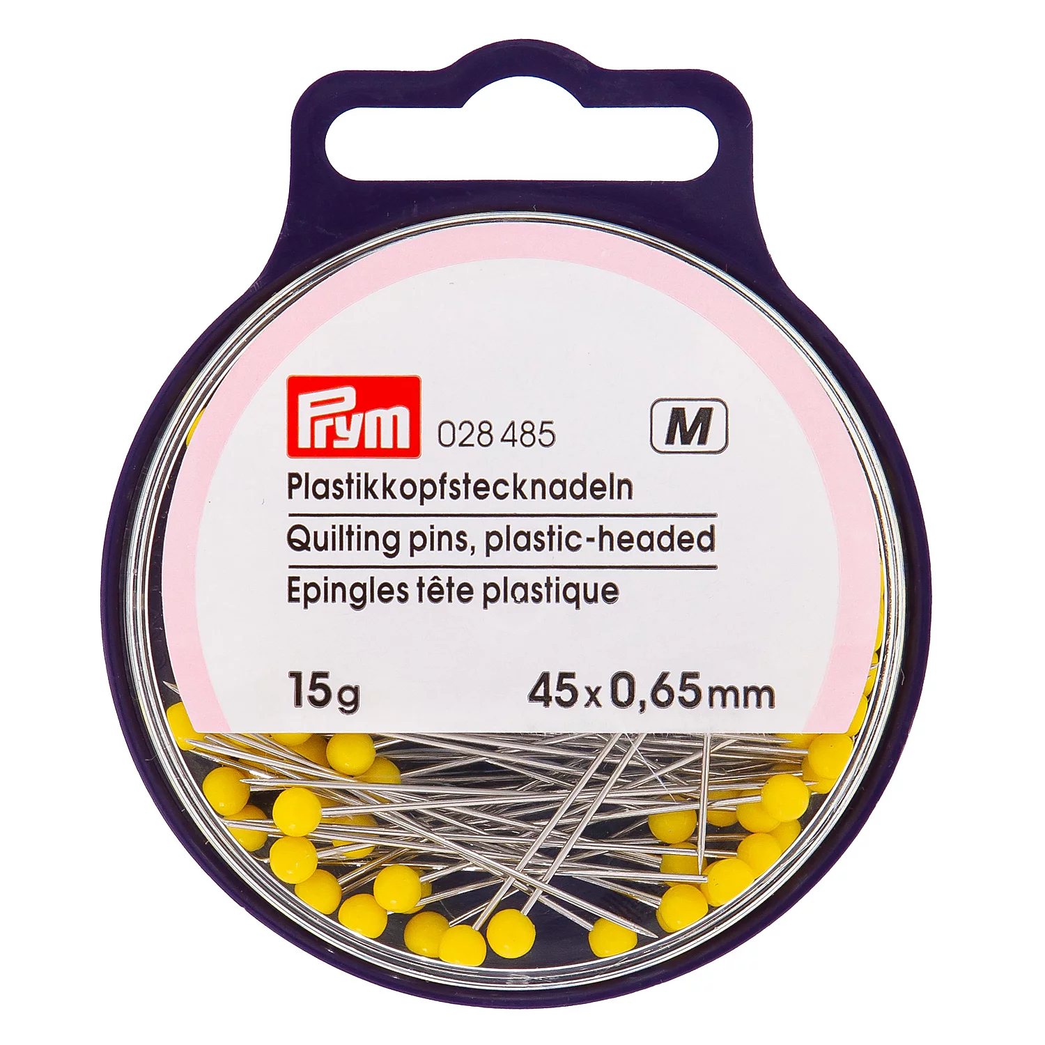 Prym Epingles quilting, longueur 45 mm, 15 g = env. 110 pièces