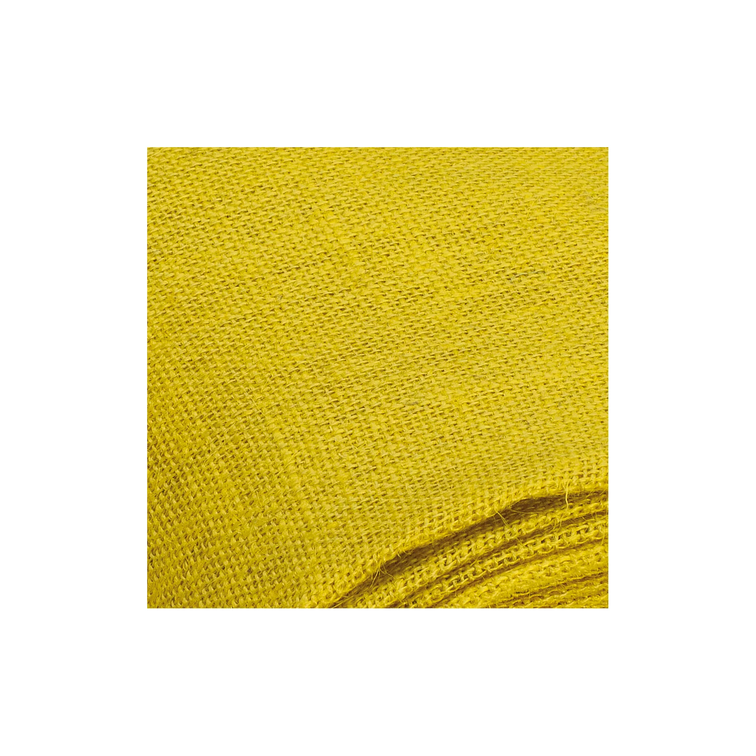 Toile de jute, jaune