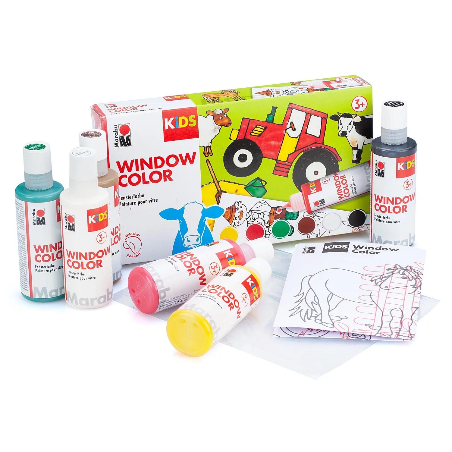 Marabu KIDS Window Color Farm, 6x 80 ml Image