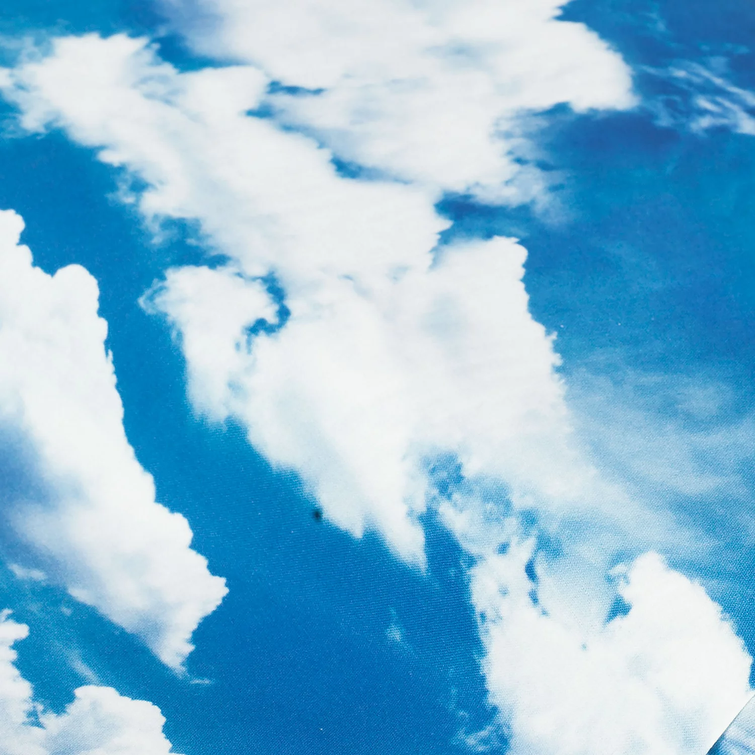 Tissu coton à impression numérique ""ciel nuageux"", bleu/coloré, série Ria