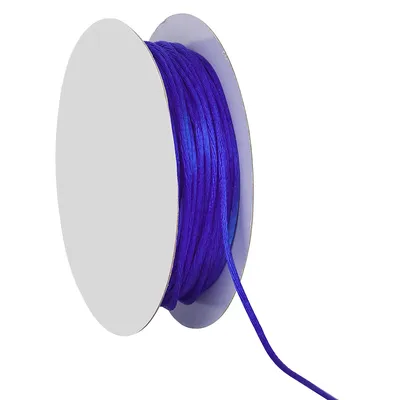 Satinkordel, blau, 2 mm, 20 m Image