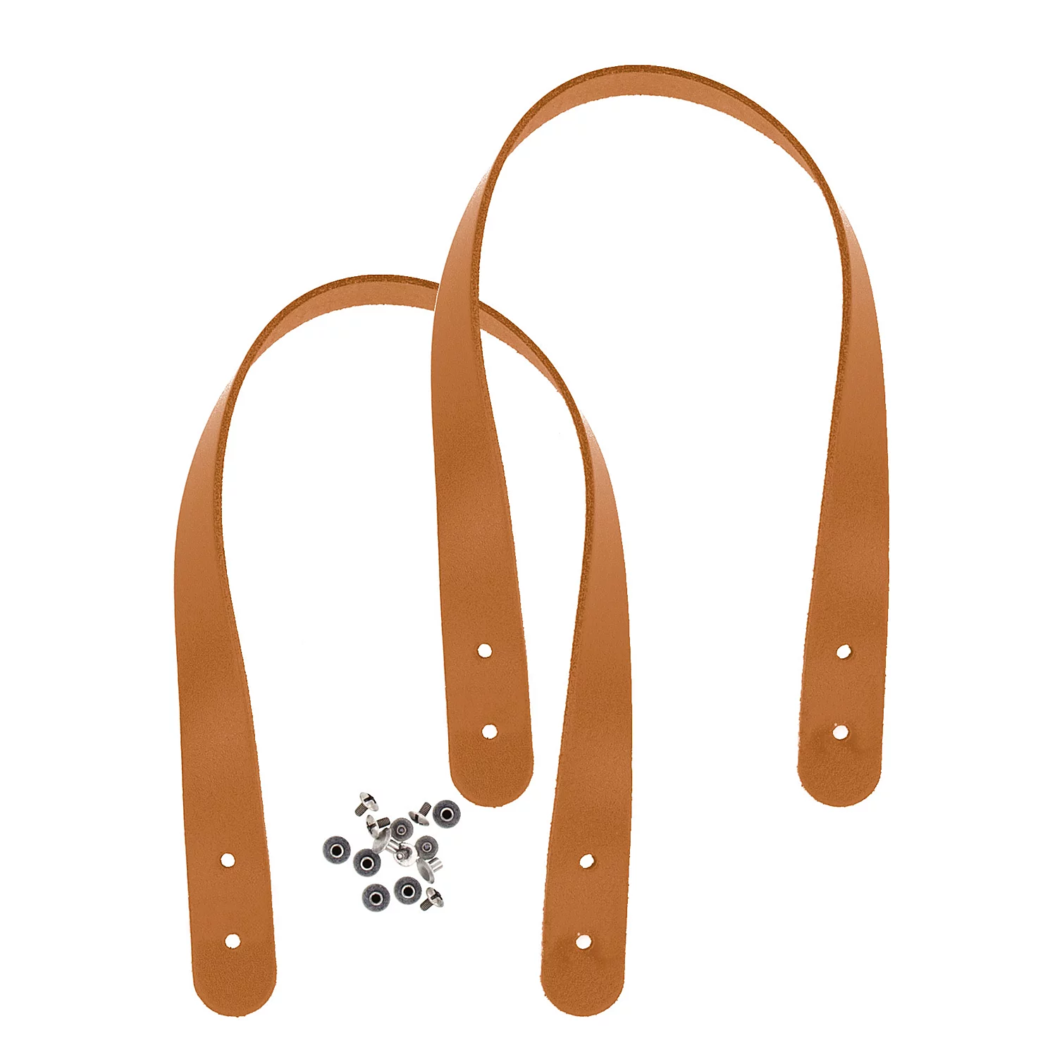 Taschengriffe Miyako, camel, aus Echtleder, Länge: 50 cm Image