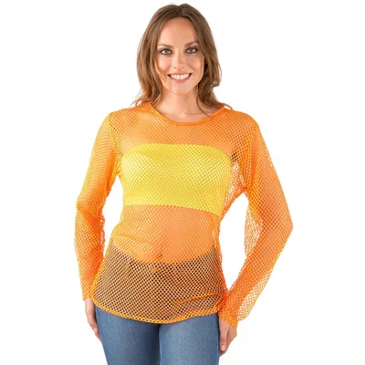 Netzshirt, neonorange Image