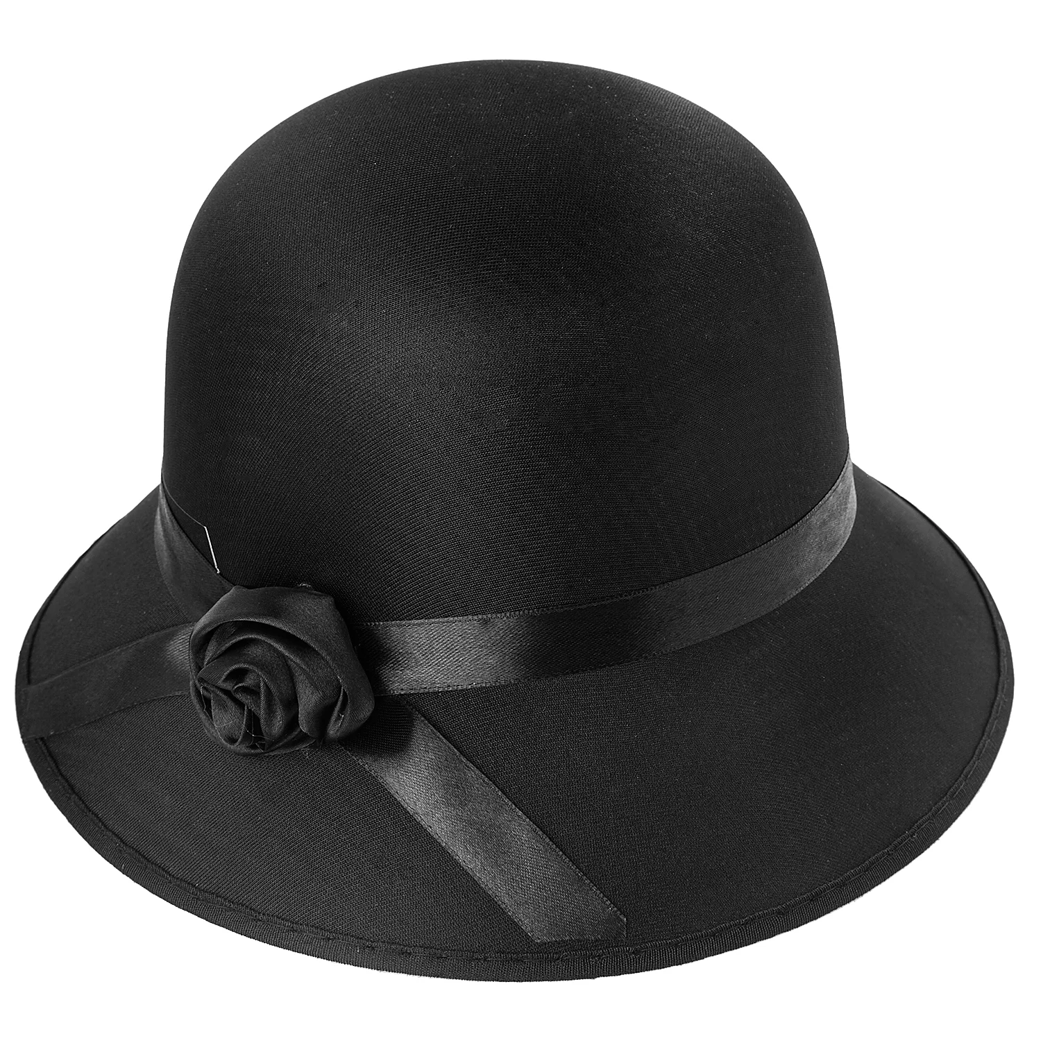 Chapeau cloche, noir