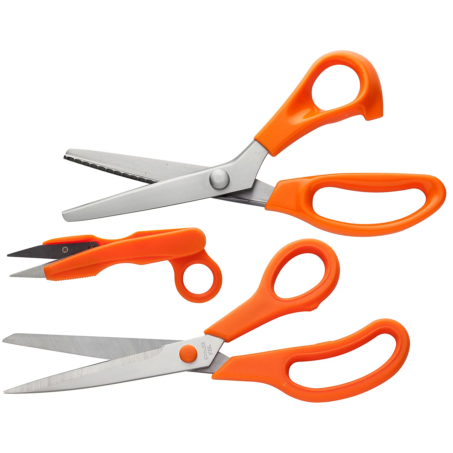Scheren-Set mit Schneiderschere, Zackenschere und Fadenschere Image