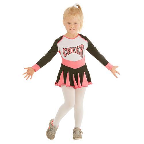 Cheerleader Kostüm für Kinder, pink