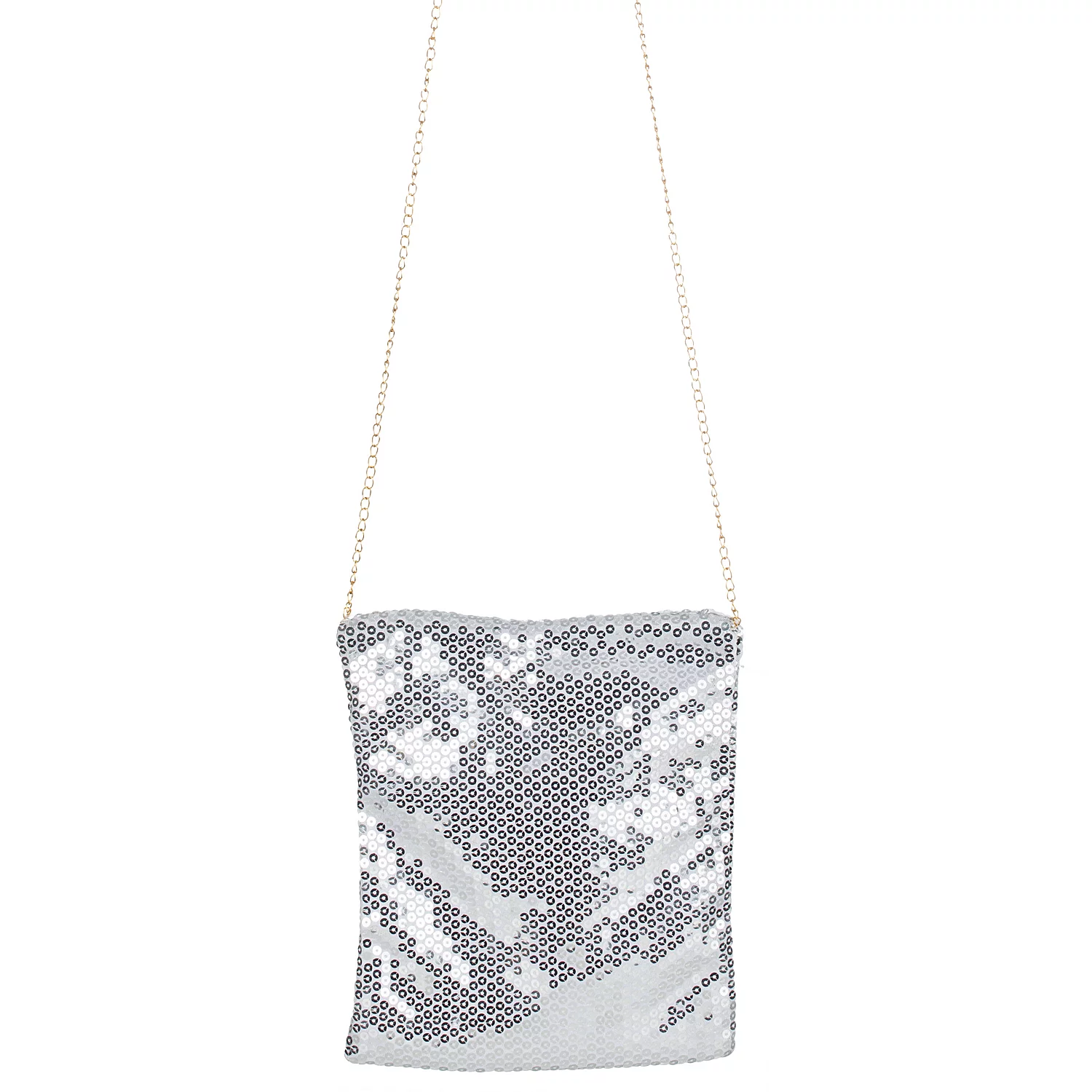 Tasche Pailletten, silber Image