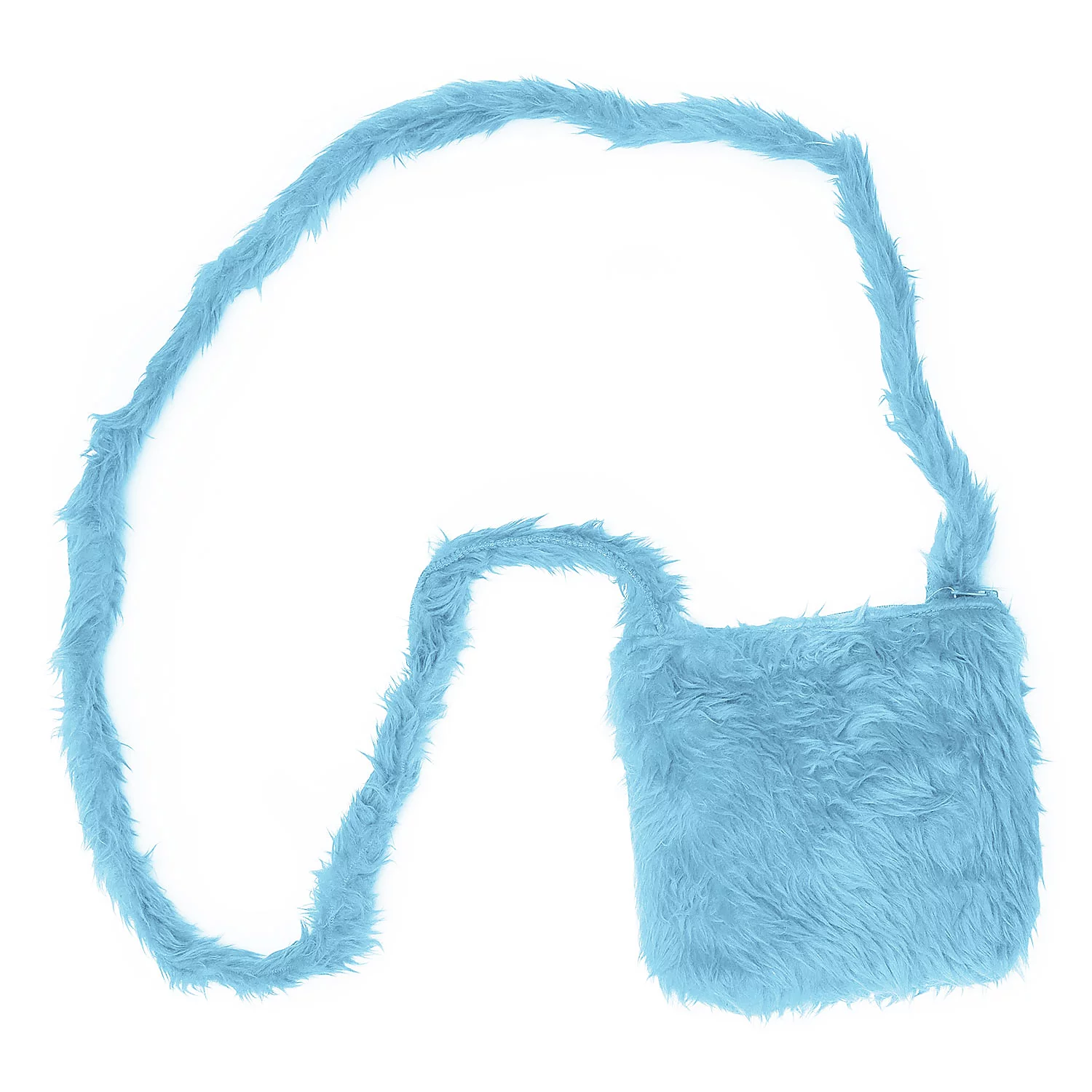 buttinette Tasche Plüsch, hellblau Image