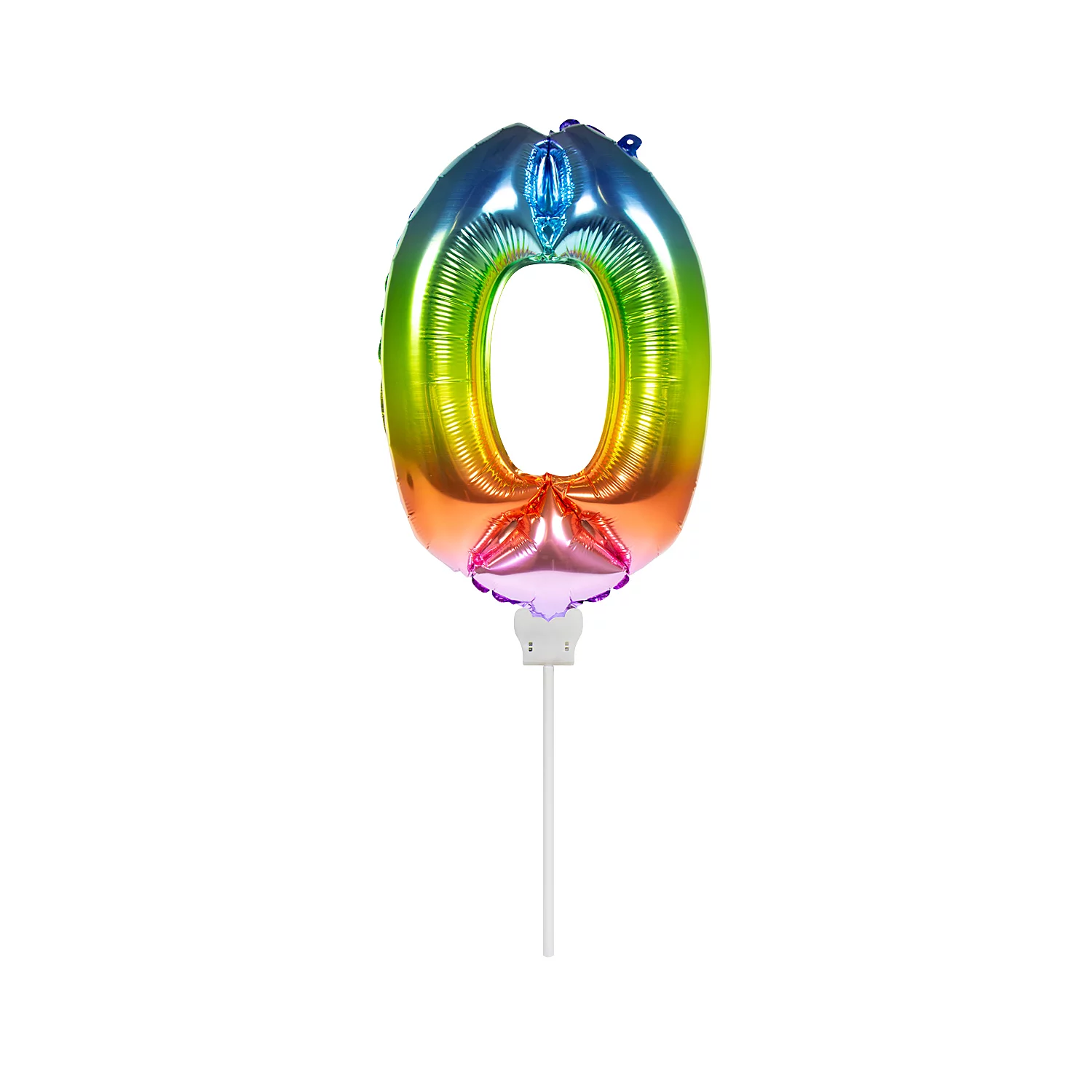 Folienballon 0, bunt, 36 cm Image