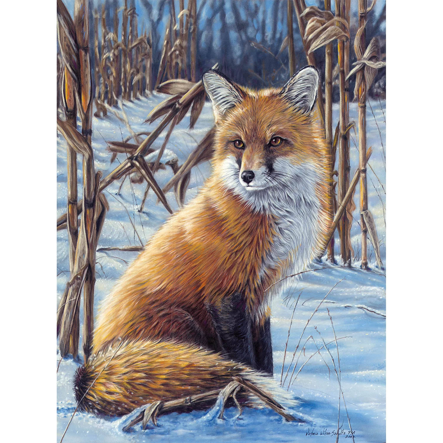 Malen nach Zahlen mit Acrylfarben, Fuchs, 23 x 30,5 cm Image