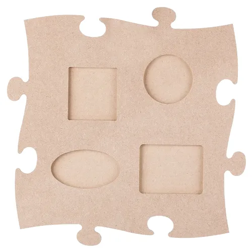 MDF-Puzzle-Bilderrahmen Formen, 24 x 24 cm