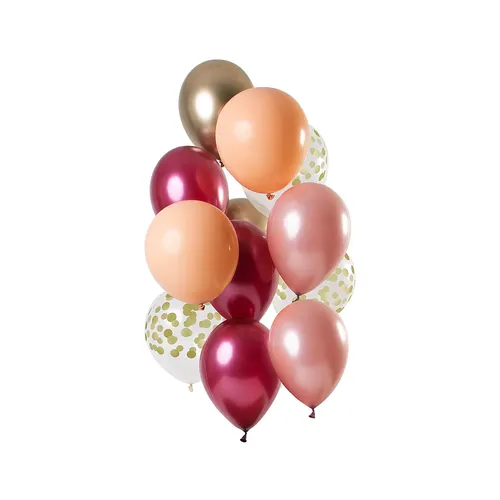 Luftballons Rosé-Gold, 30 cm Ø, 12 Stück