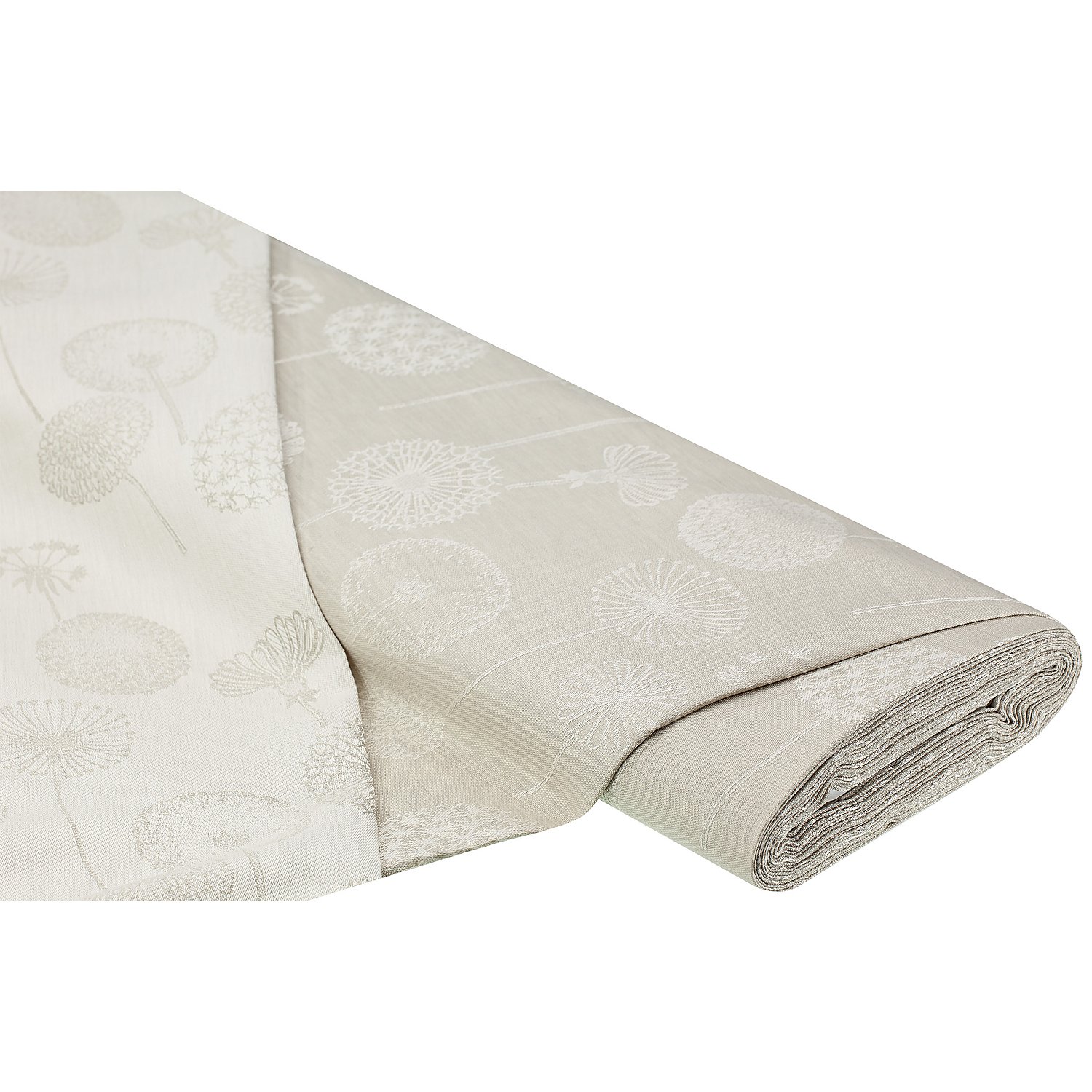 Halbleinen-Jacquard Pusteblumen, leinen/natur