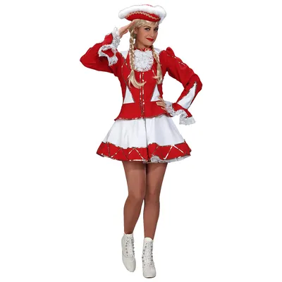 Gardekostüm für Damen, rot/weiß Image