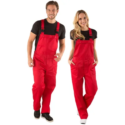 Latzhose unisex, rot Image