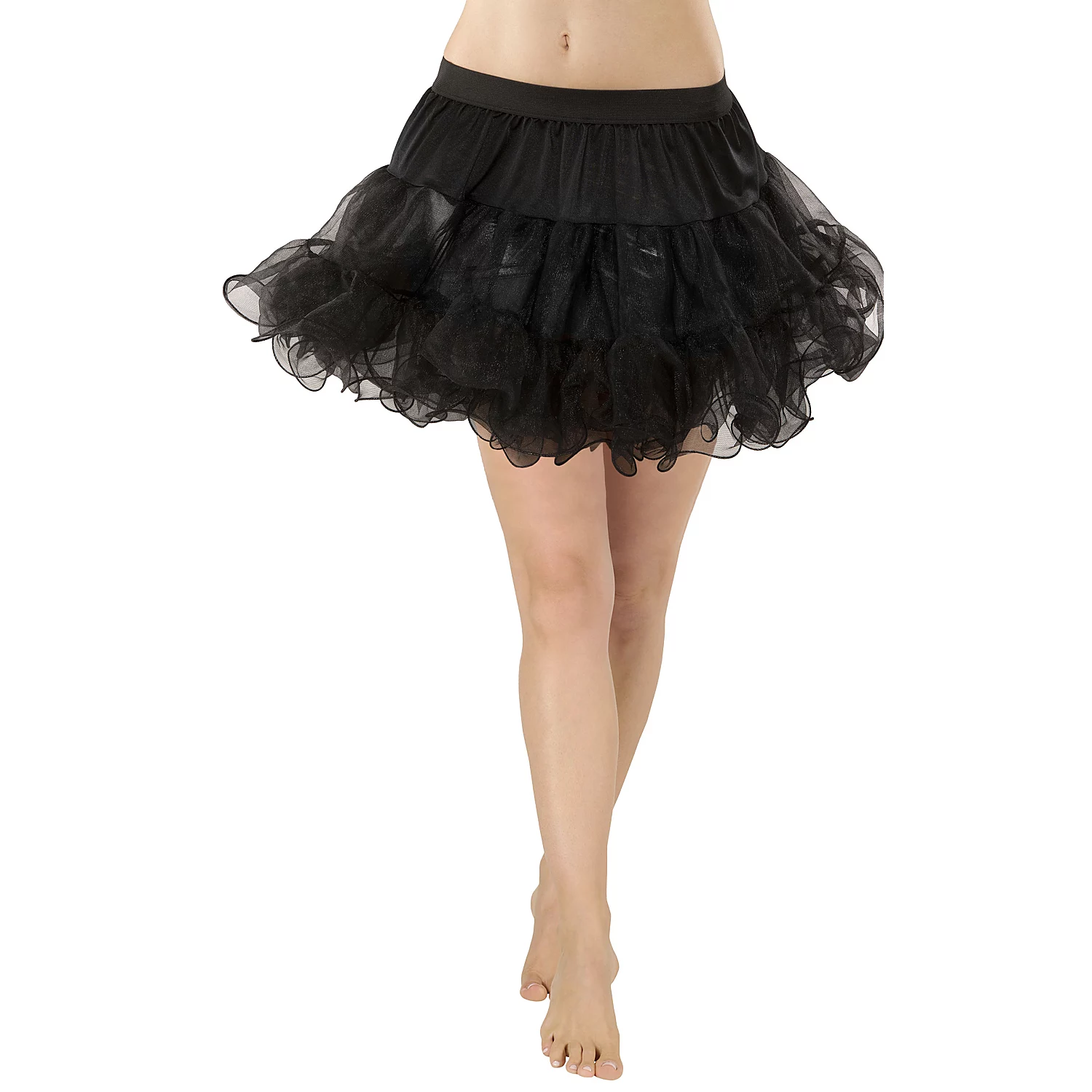 Soft-Tüll Petticoat für Kinder, schwarz, 3-lagig Image