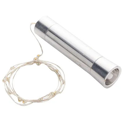 LED Micro-Lichterkette Flasche mit Batteriefach, 15 LEDs Image