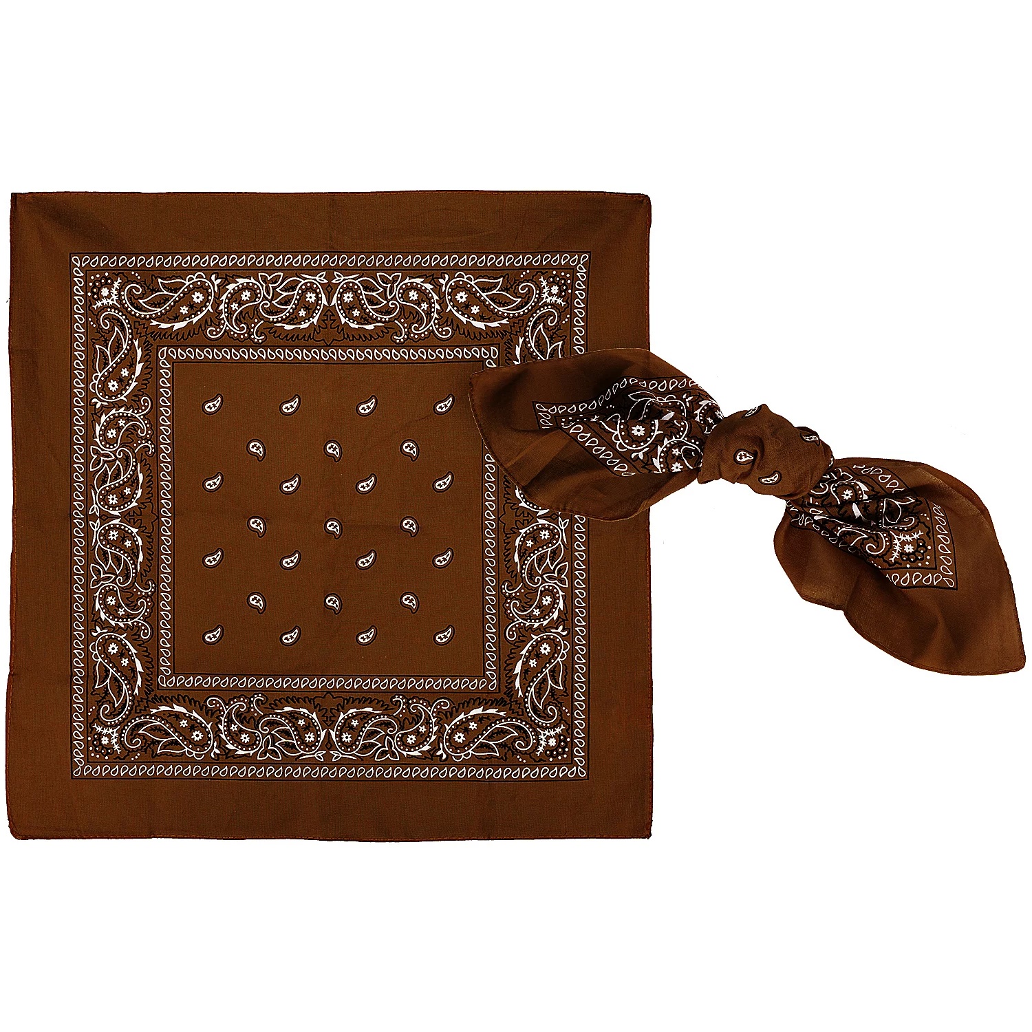 Bandana classique, marron, 2 pièces