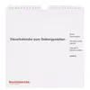 buttinette Bastel-Dauerkalender, weiß, 23 x 24 cm