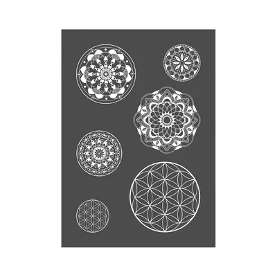 Rayher Siebdruck-Schablone Mandala