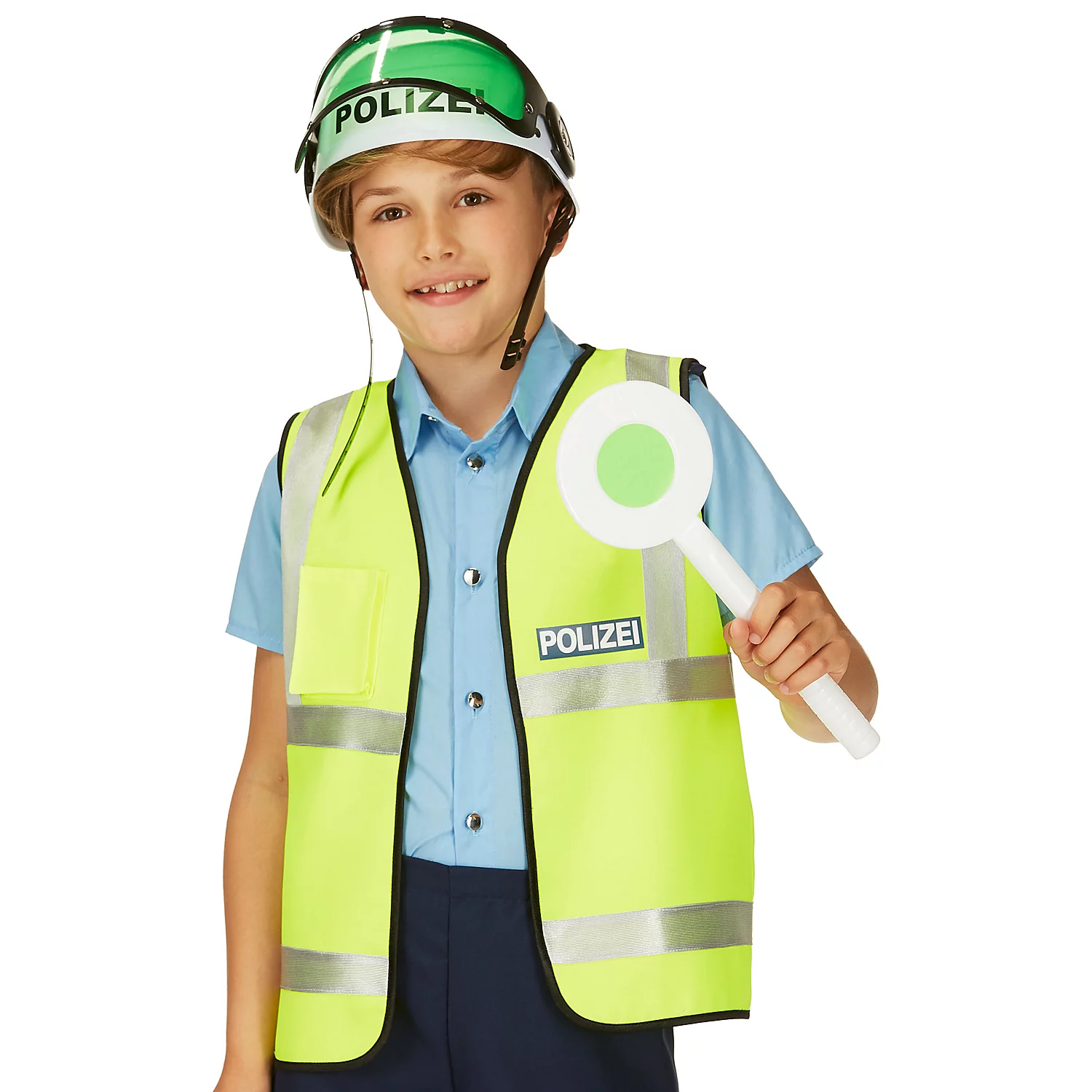 Kinder-Weste Polizei, neongelb Image