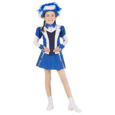 buttinette Gardekostüm im Jacket-Stil für Kinder, blau/weiß Image