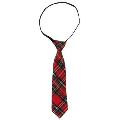 Krawatte Karo, rot/schwarz