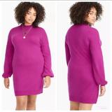 J. Crew Sweaters | J Crew Universal Standard 4xl Sweater Dress New | Color: Pink/Purple | Size: 4x
