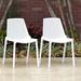 Wade Logan® Aundraya Stacking Patio Side Chair Plastic/Resin in White | 31 H x 18 W x 22 D in | Wayfair 9A29627F233140E3AA370F63F70EFBCF