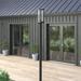 Mercury Row® Fort Washington 1-Light 109" Lamp Post Aluminium/Metal in Black/Gray | 109 H x 10 W x 10 D in | Wayfair