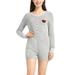 Women's Concepts Sport Gray Oregon State Beavers Venture Sweater Romper