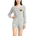 Women's Concepts Sport Gray Iowa Hawkeyes Venture Sweater Romper