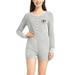 Women's Concepts Sport Heathered Gray Green Bay Packers Venture Sweater Romper