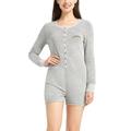 Women's Concepts Sport Heathered Gray Los Angeles Chargers Venture Sweater Romper