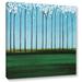 ArtWall Happy Forest Gallery Wrapped Canvas in Blue/Green | 24 H x 24 W x 2 D in | Wayfair 0dic066a2424w