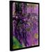 ArtWall Lavender Water Lillies Gallery Wrapped Floater-Framed Canvas in Green/Indigo | 10 H x 8 W x 2 D in | Wayfair 0mon023a0810f