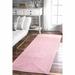 Pink 48 x 0.5 in Indoor/Outdoor Area Rug - Gracie Oaks Evaristo Handmade Braided Indoor/Outdoor Area Rug, Synthetic | 48 W x 0.5 D in | Wayfair