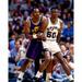 David Robinson San Antonio Spurs Unsigned Fighting for Position Against Karl Malone Photograph