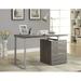 Latitude Run® Jaustin Reversible Desk Wood in Gray | 30 H x 47 W x 24 D in | Wayfair 80DED4AA8E0D44EA99EEE959367057FA